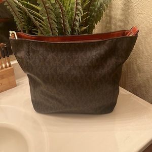 Michael Kors medium size monogram shoulder bag